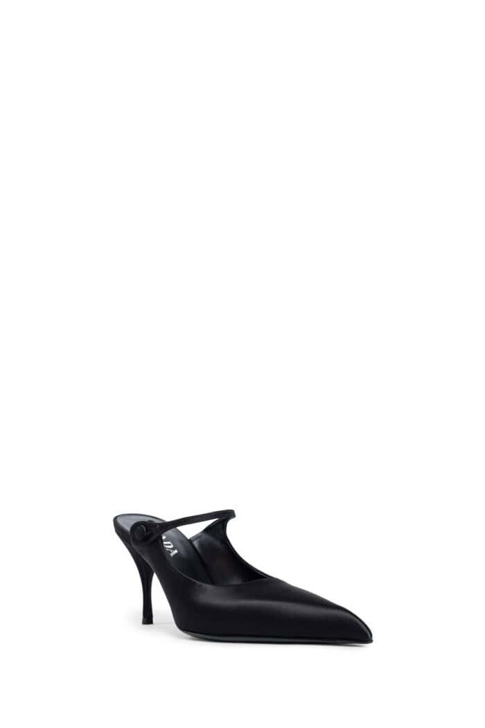 PRADA Satin High-heeled Mules