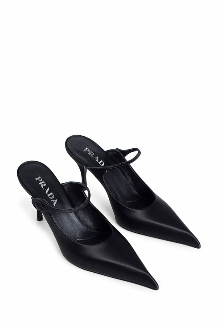 PRADA Satin High-heeled Mules