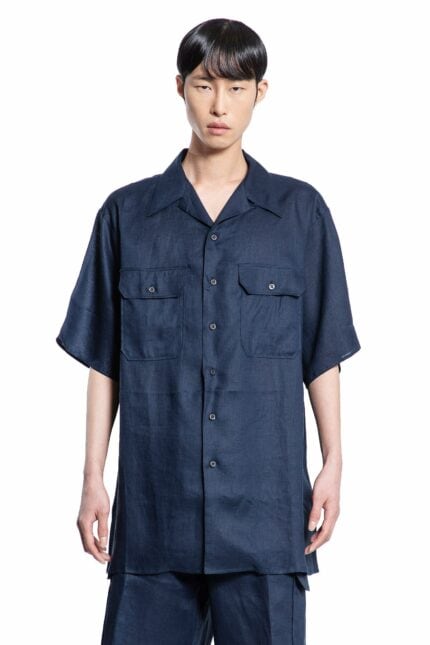 PRADA Short Sleeve Linen Shirt