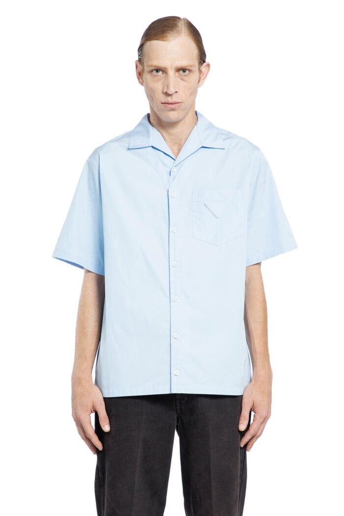 PRADA Short Sleeves Popeline Shirt