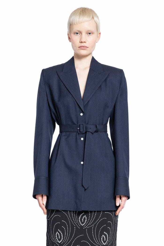 PRADA Single-Breasted Pinstripe Blazer