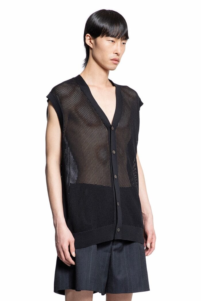 PRADA Sleeveless Silk And Cotton Cardigan