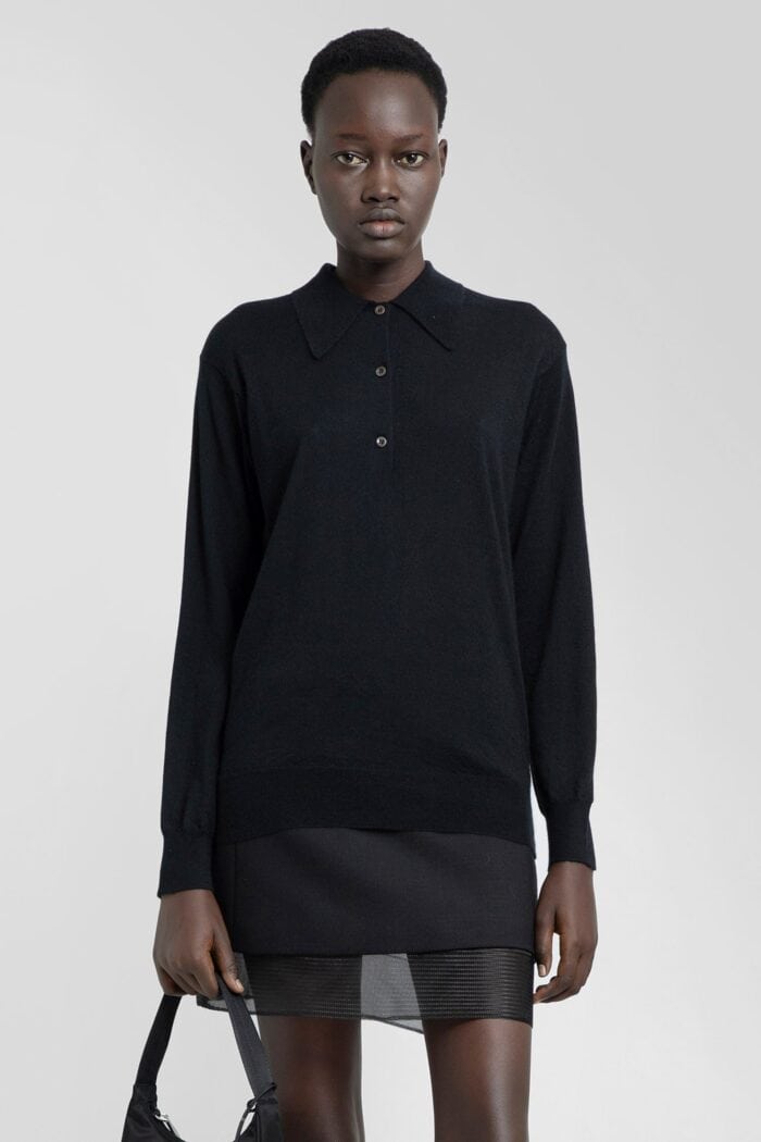 PRADA Superfine Cashmere Polo Shirt