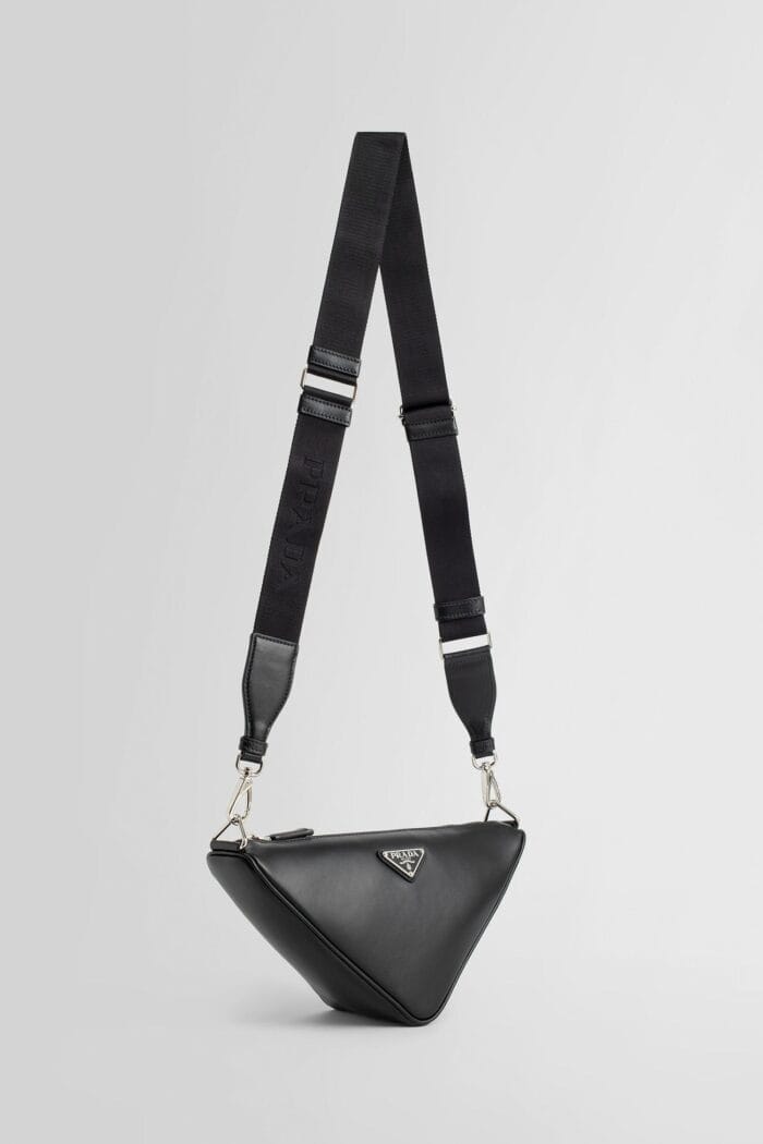 PRADA Triangle Leather Shoulder Bag