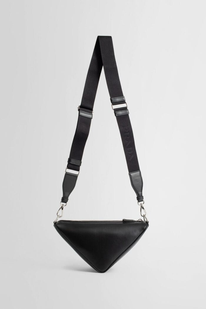 PRADA Triangle Leather Shoulder Bag