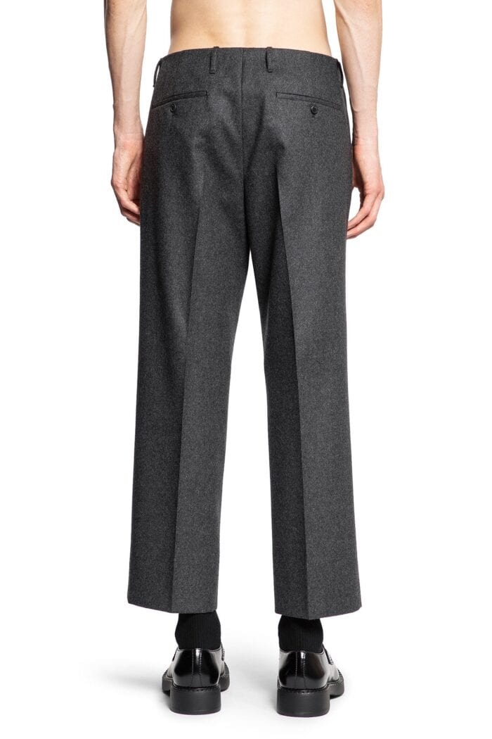 PRADA Wool Flannel Cropped Trousers