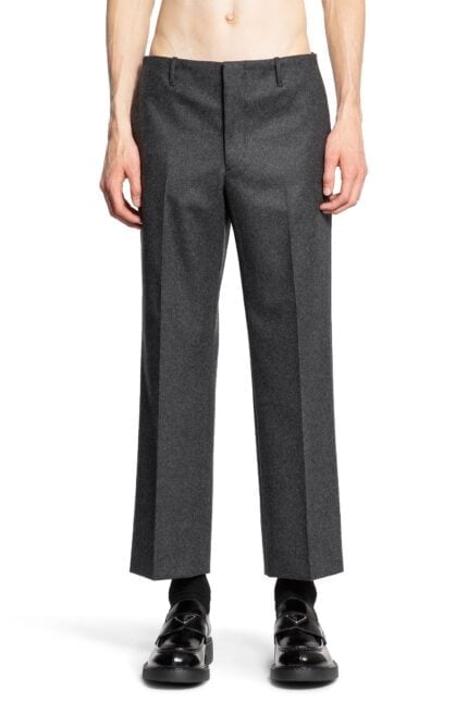 PRADA Wool Flannel Cropped Trousers