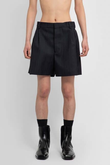 PRADA Wool Pinstriped Shorts