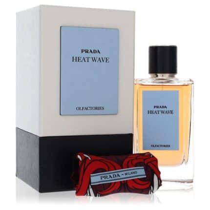 Prada Olfactories Heat Wave By Prada - Eau De Parfum Spray With Gift Pouch (Unisex) 3.4 Oz 3.4 Oz Eau De Parfum Spray + Gift Pouch