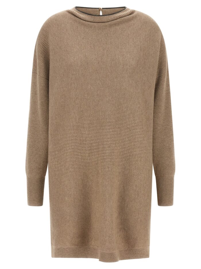 brunello cucinelli 'precious collar' dress Brunello Cucinelli 'Precious Collar' Dress