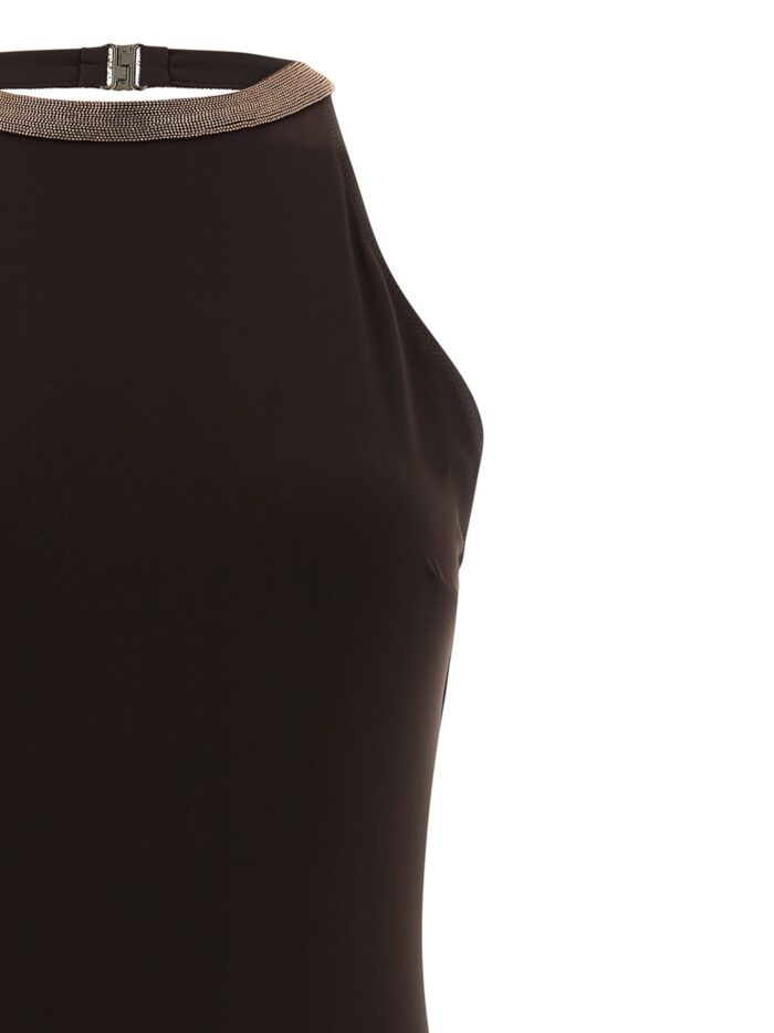 Brunello Cucinelli 'Precious Collar' One-piece Swimsuit