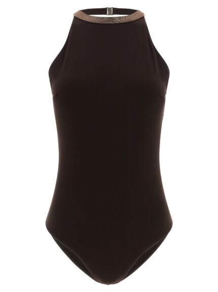 Brunello Cucinelli 'Precious Collar' One-piece Swimsuit