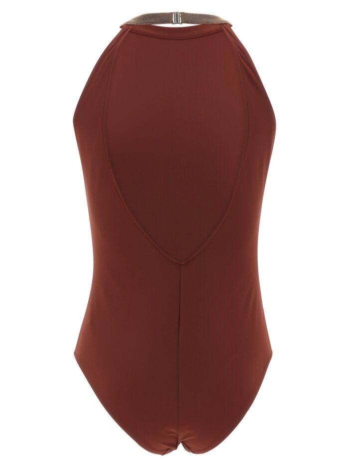 Brunello Cucinelli 'Precious Collar' One-piece Swimsuit