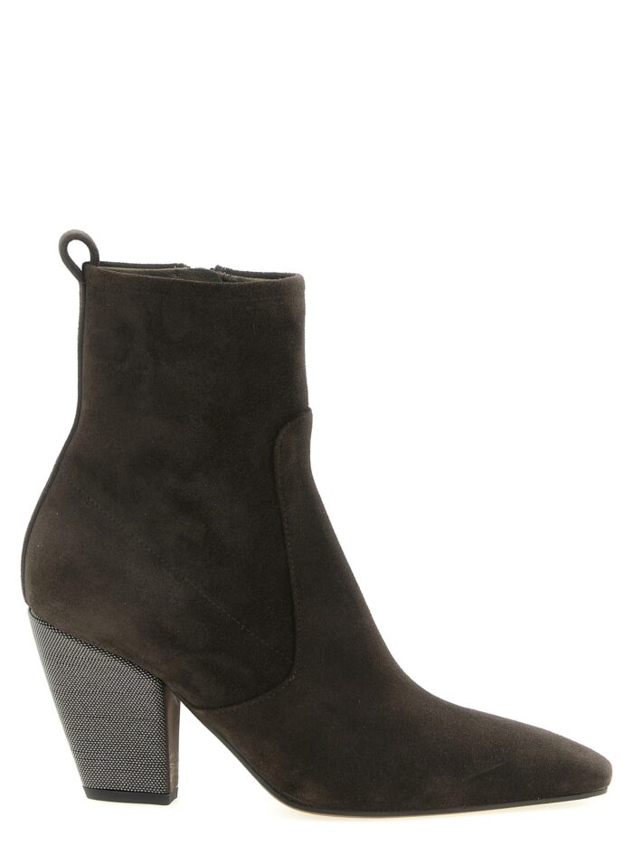 brunello cucinelli 'precious heel' ankle boots Brunello Cucinelli 'Precious Heel' Ankle Boots