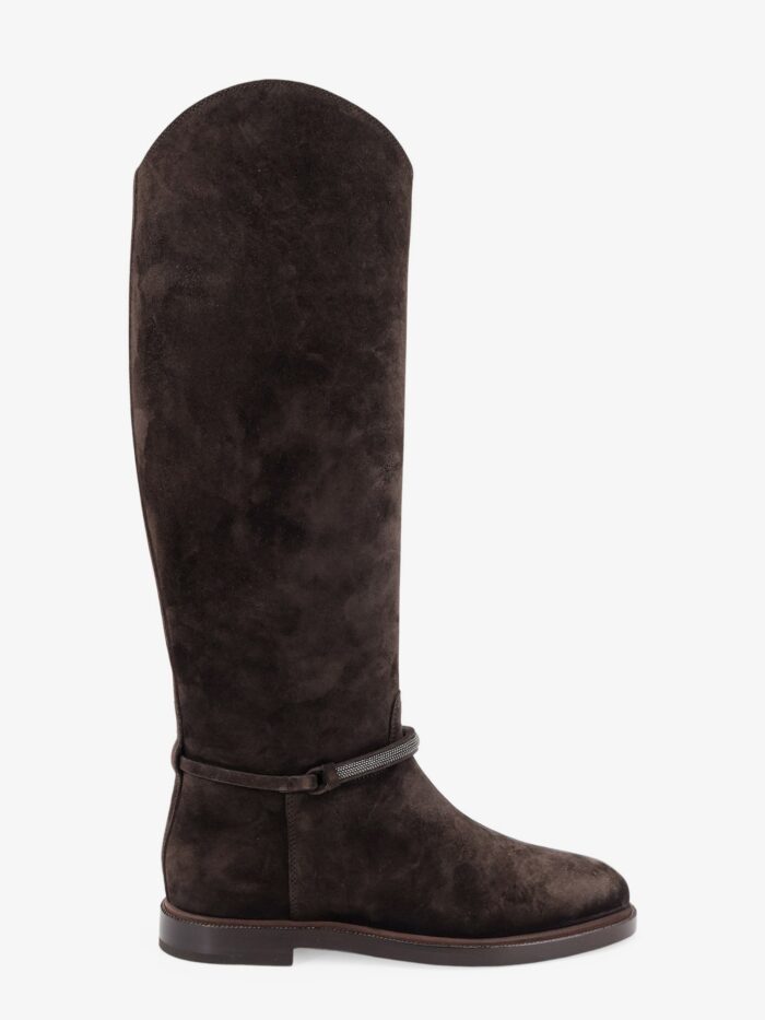 brunello cucinelli precious strap suede boots Brunello Cucinelli Precious Strap Suede Boots