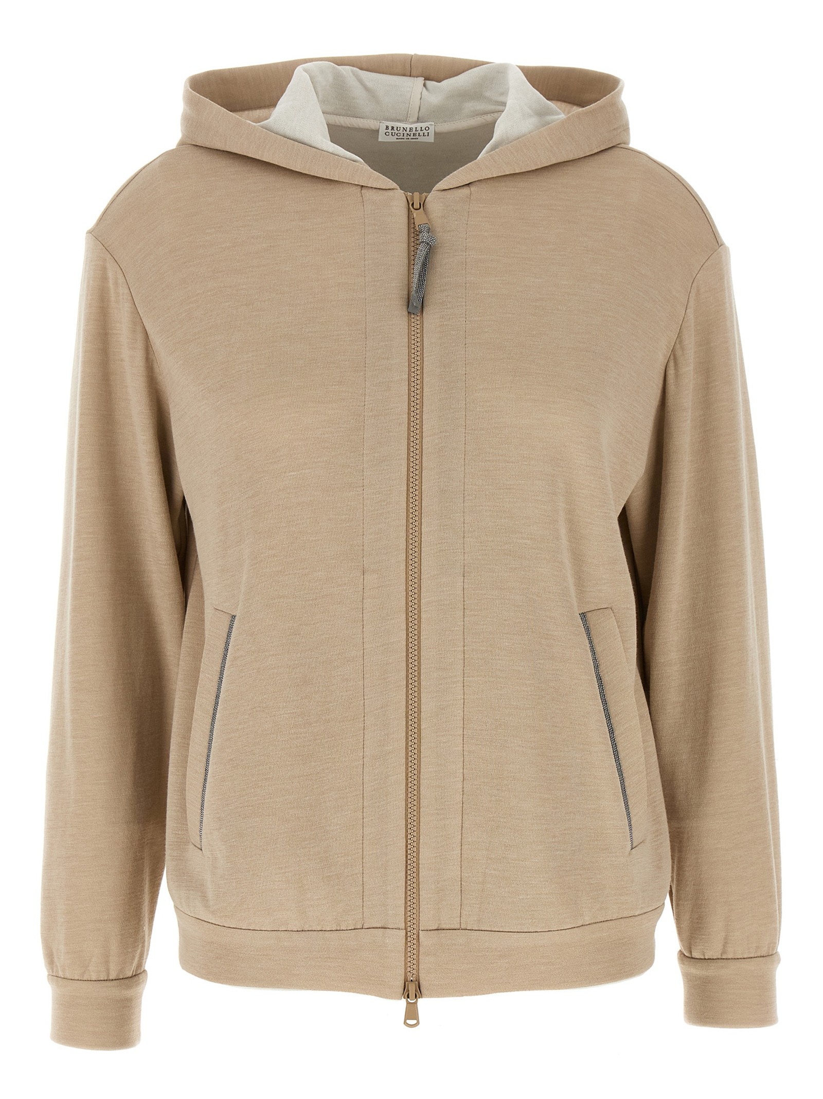 Brunello Cucinelli 'Precious Zipper Pull' Hoodie