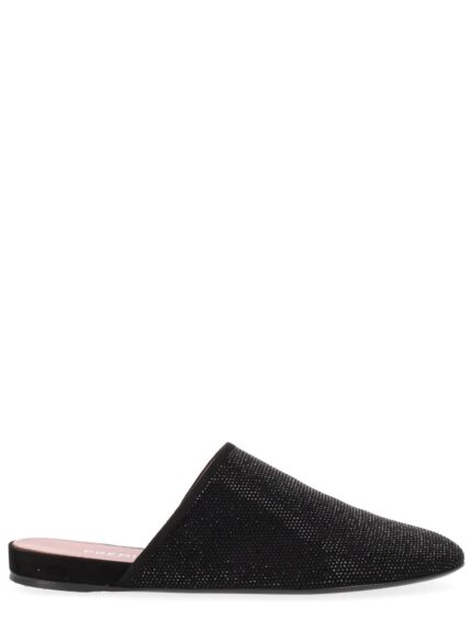 Premiata LEATHER SLIPPER WITH RHINESTONES