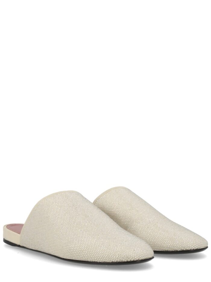 Premiata LEATHER SLIPPER WITH RHINESTONES