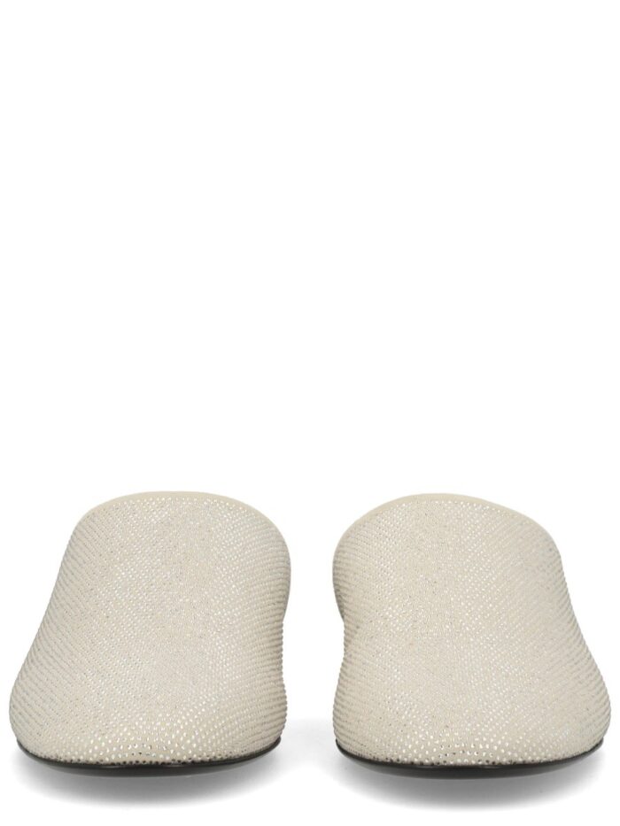 Premiata LEATHER SLIPPER WITH RHINESTONES