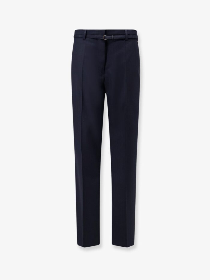 dries van noten presta wool trousers with belt Dries Van Noten Presta Wool Trousers With Belt