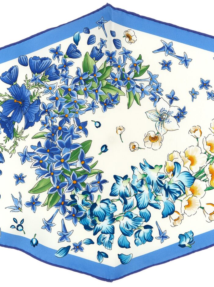 Ferragamo 'Primavera' Print Diamond Scarf