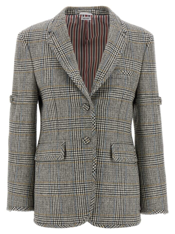 thom browne prince of wales blazer THOM BROWNE Prince Of Wales Blazer