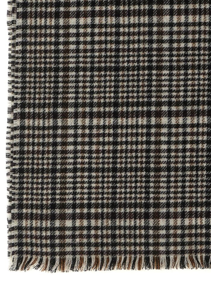 Brunello Cucinelli Prince Of Wales Cashmere Scarf