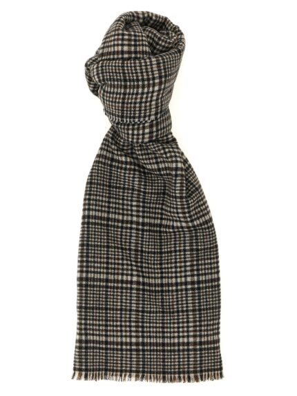 Brunello Cucinelli Prince Of Wales Cashmere Scarf