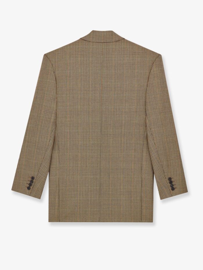 Saint Laurent Prince-of-Wales Certified Wool Blazer