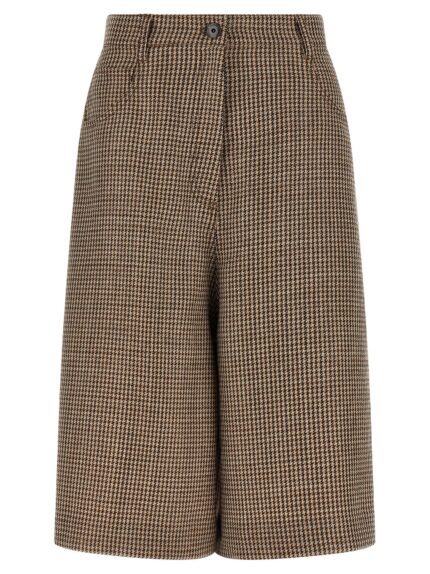 Brunello Cucinelli Prince Of Wales Lamé Bermuda Shorts