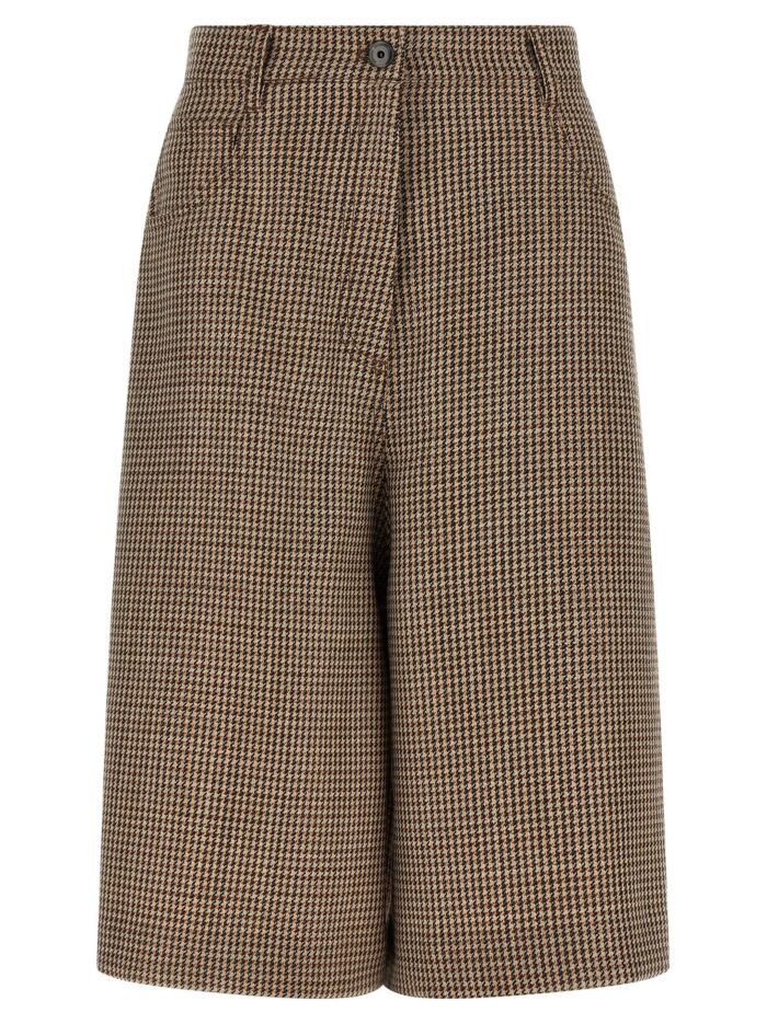 brunello cucinelli prince of wales lamé bermuda shorts Brunello Cucinelli Prince Of Wales Lamé Bermuda Shorts