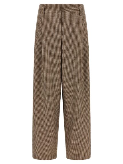 Brunello Cucinelli Prince Of Wales Lamé Pants