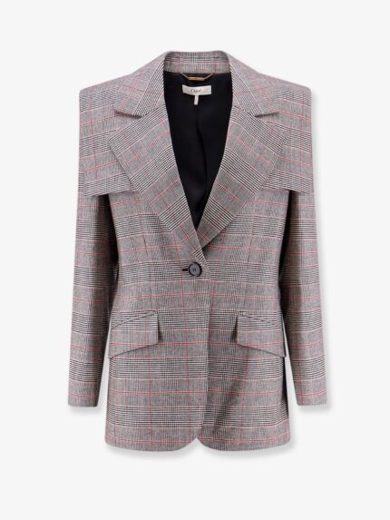 CHLOE' Prince Of Wales Wool Blazer