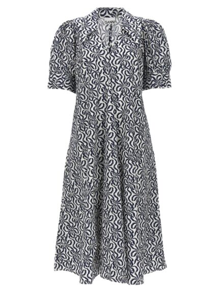 GANNI Printed Dress