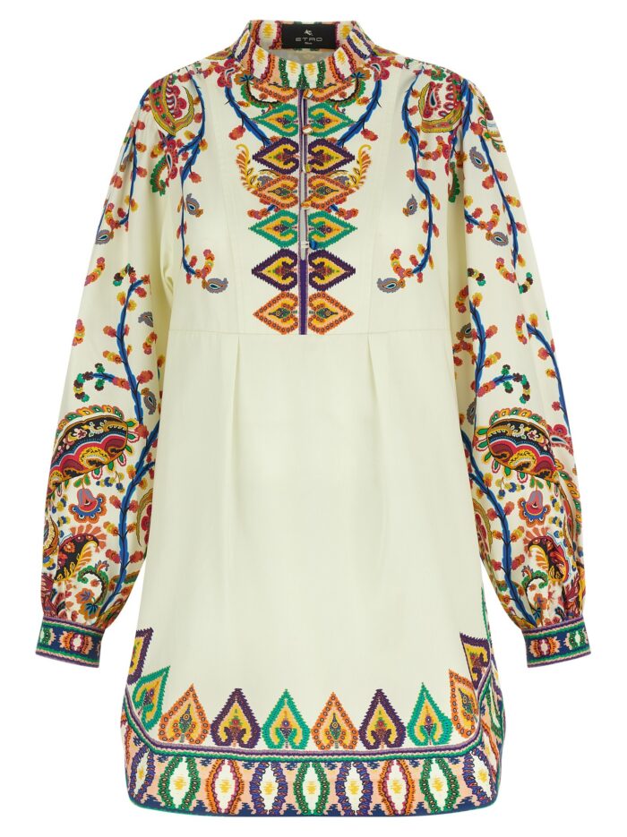 etro printed poplin dress Etro Printed Poplin Dress