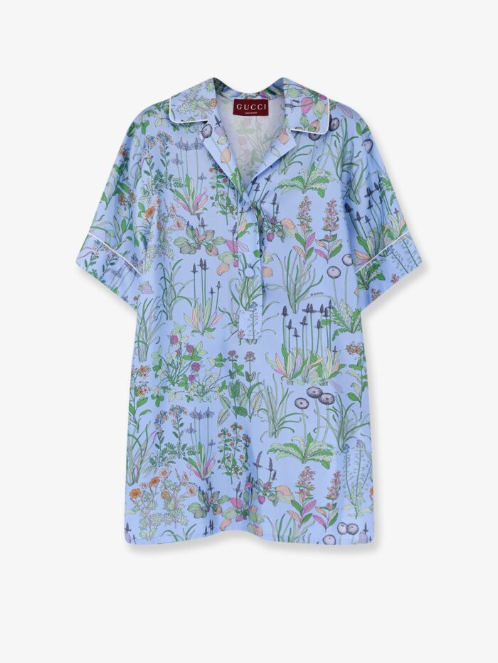 gucci printed silk shirt Gucci Printed Silk Shirt