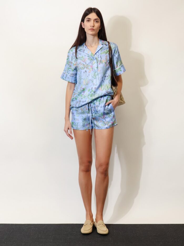 Gucci Printed Silk Shorts