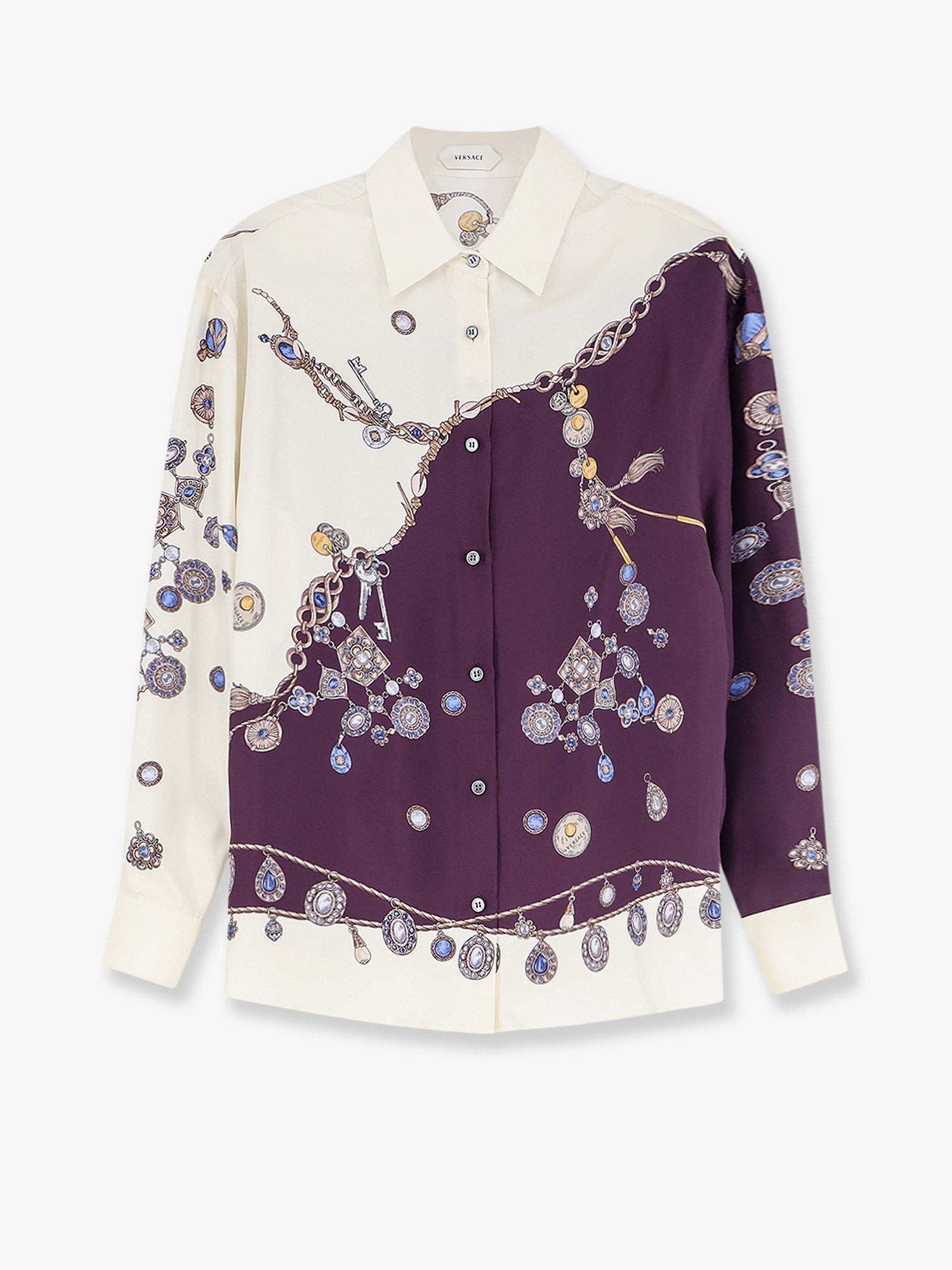 Versace Printed Silk Twill Shirt