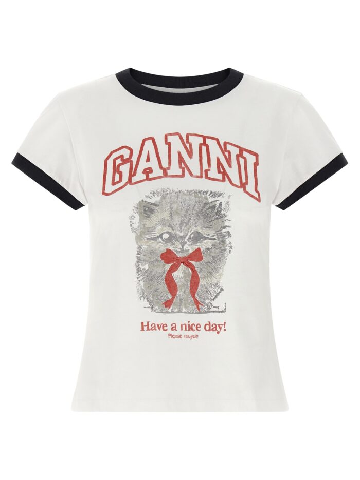 ganni printed t shirt GANNI Printed T-shirt