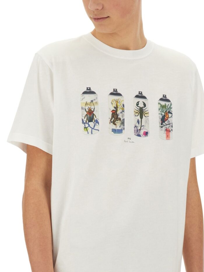 PS BY PAUL SMITH "ANIMAL SPRAY" T-SHIRT
