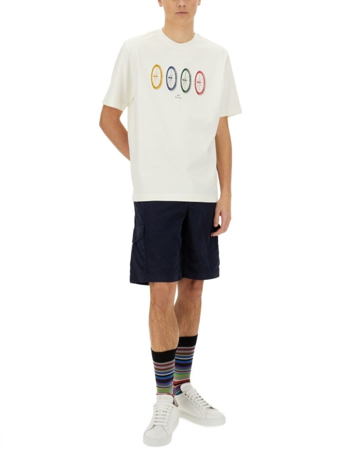 PS BY PAUL SMITH "BIKE TYRES" T-SHIRT