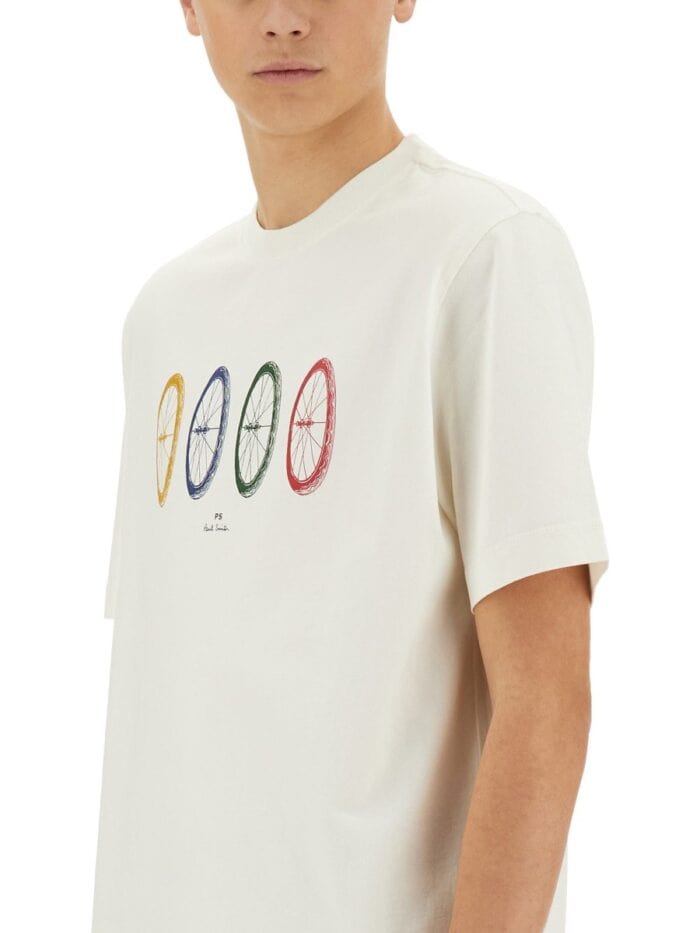 PS BY PAUL SMITH "BIKE TYRES" T-SHIRT