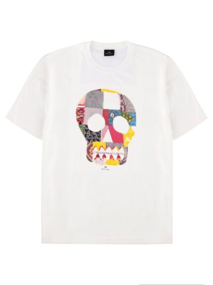 PS BY PAUL SMITH "FABRIC SKULL" T-SHIRT