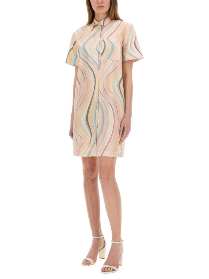 PS BY PAUL SMITH "FADED SWIRL" DRESS