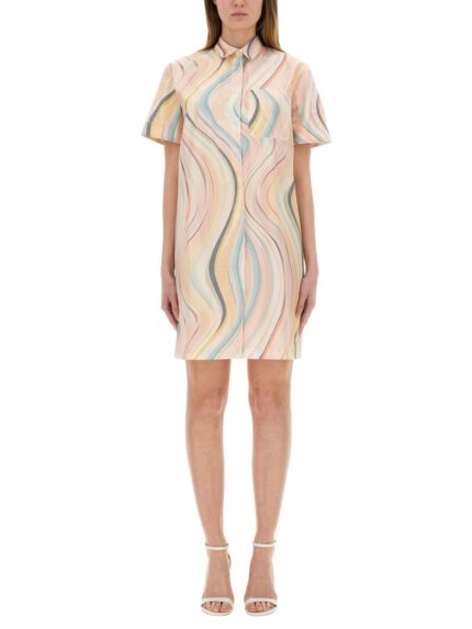 PS BY PAUL SMITH "FADED SWIRL" DRESS