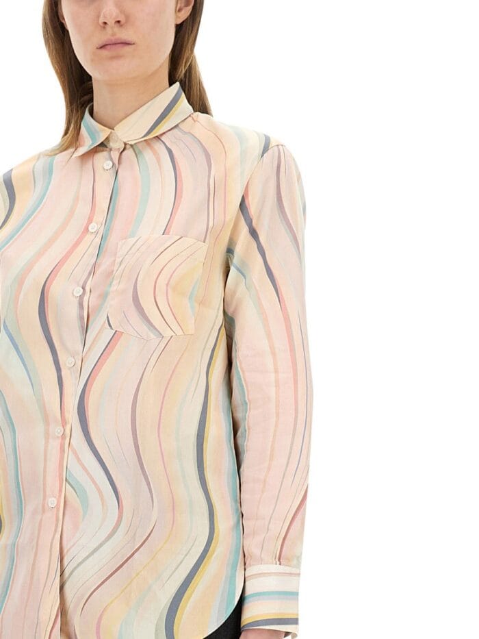 PS BY PAUL SMITH "FADED SWIRL" PRINT SHIRT