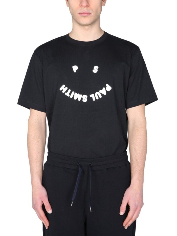 PS BY PAUL SMITH "HAPPY" CREW NECK T-SHIRT