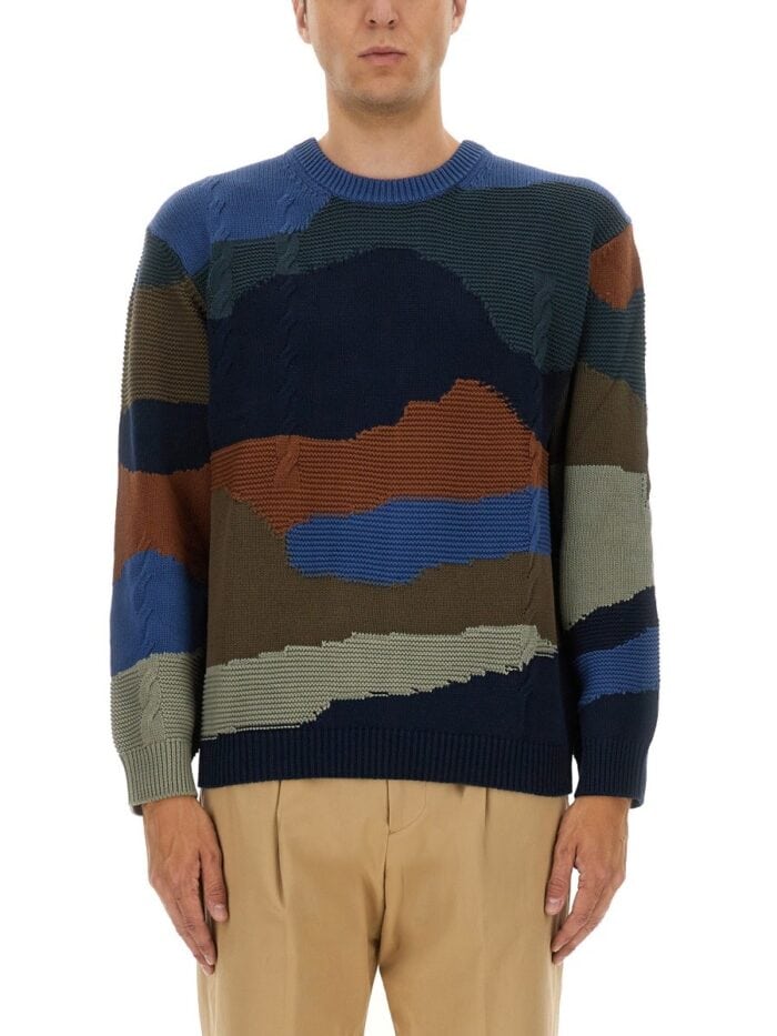 PS BY PAUL SMITH JERSEY "MOUNTAINS"