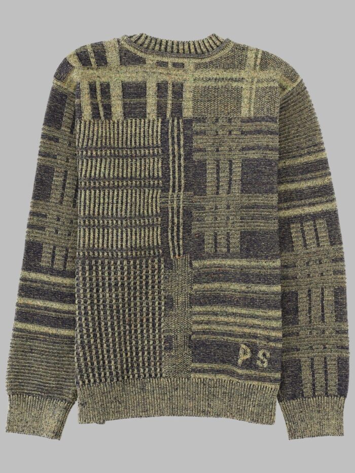 PS BY PAUL SMITH MAGLIA "PATCHWORK" IN COTONE