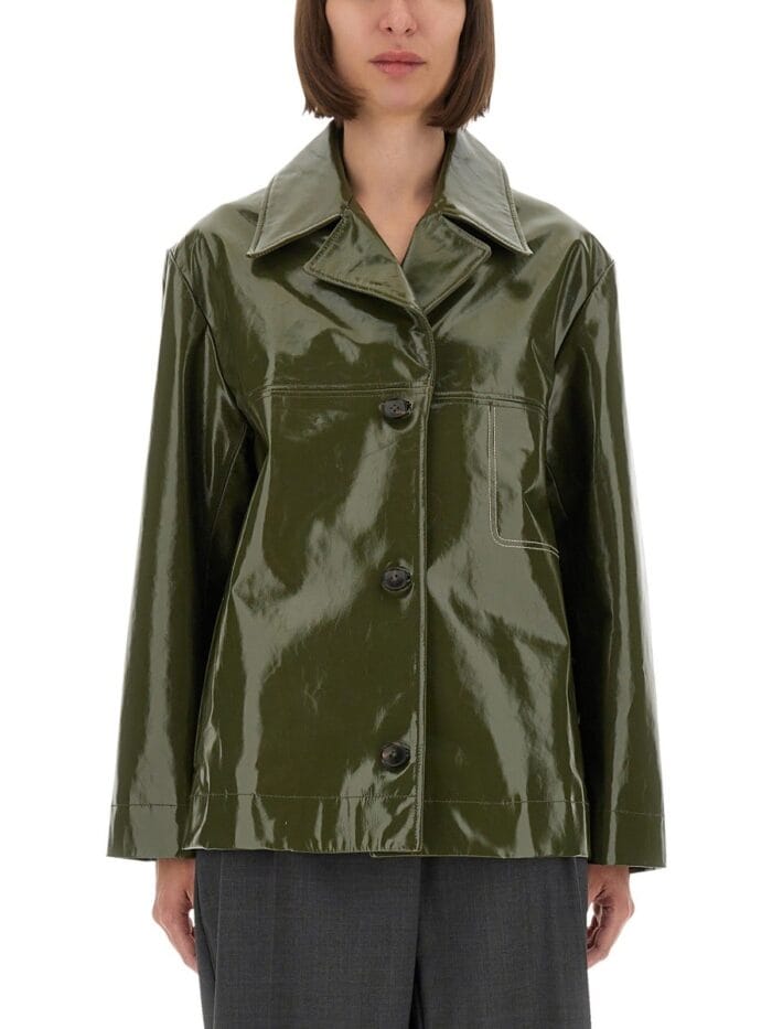 PS BY PAUL SMITH SHINY LEATHER JACKET